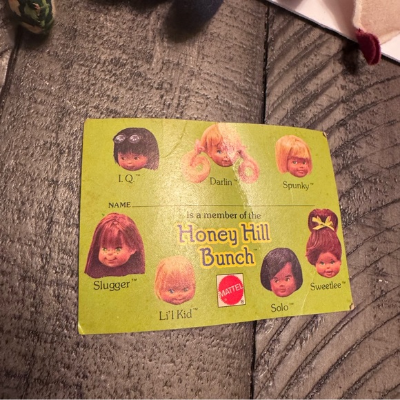 Vintage 1975 Mattel Honey Hill Bunch Dolls Lot Of 7 Hook & Loop Accessories - Picture 10 of 10